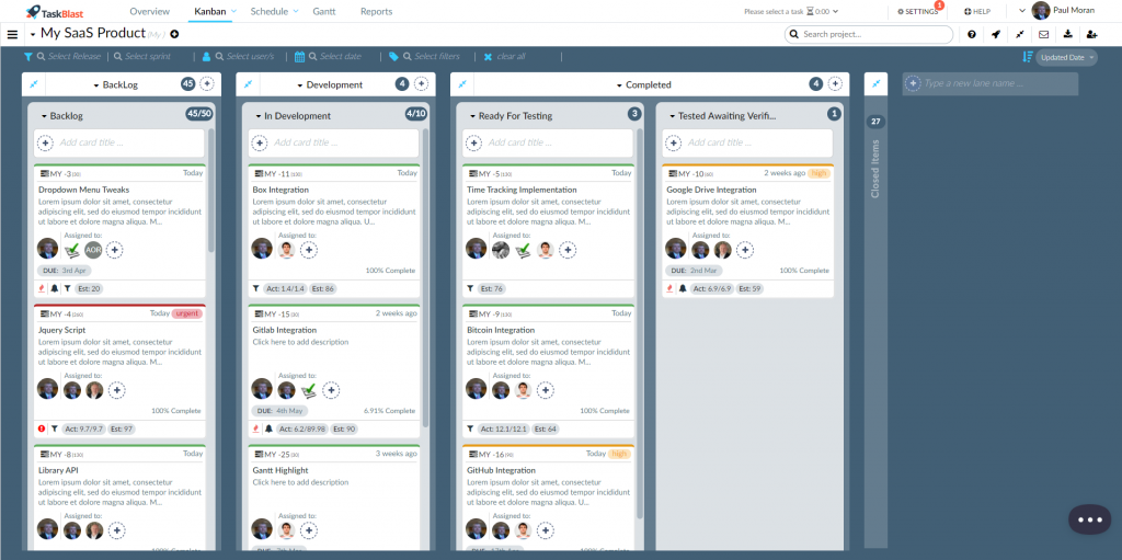 Kanban Layout